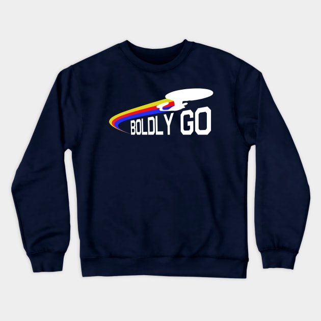 Boldly Go Crewneck Sweatshirt by PopCultureShirts